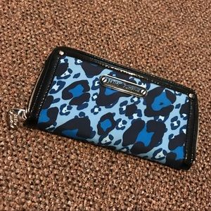 Betsey Johnson Blue Leopard Wallet